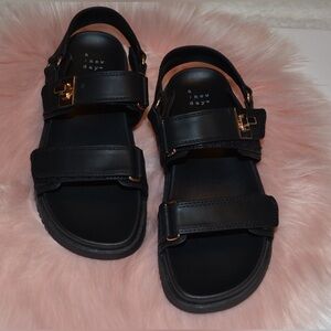 Women's Jonie Ankle Strap Footbed Sandals - A New Day 6